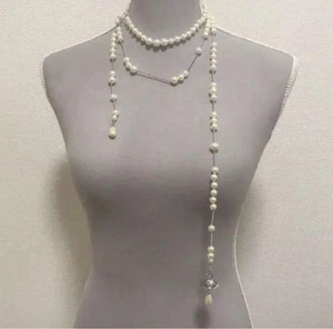 Vivienne Westwood Silver Broken Pearl Necklace Authentic Designer Jewelry - Picture 1 of 4