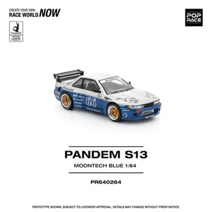 Pop Race Pandem Silvia S13 Moontech Azul Pedido Previo ETA AGOSTO/SEPTIEMBRE - Imagen 1 de 2