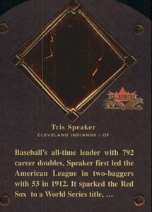 2002 Fleer Fall Classics HOF Plaque #7 Tris Speaker/1937 - NM-MT