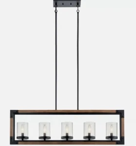 Kichler 44043 AUB Auburn Stained Marimount 5-Light 39"W Taper Candle Chandelier - Picture 1 of 4