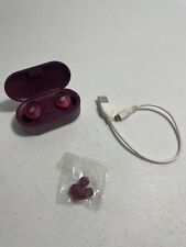 iFrogz Audio Airtime TWS Wireless Earbuds and Charging Case - Plum - Works!