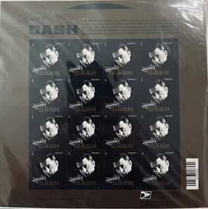 2013 U.S: SCOTT #4789 FOREVER STAMP JOHNNY CASH MINT SHEET OF 16 MNH - Picture 1 of 6
