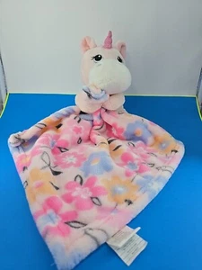 Little Beginnings Baby Einhorn Lovey rosa Blumen Sicherheitsdecke Plüsch Pferd - Bild 1 von 7