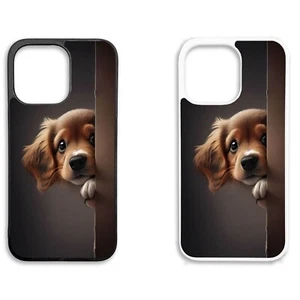 Printed Silicone Clip On Mobile Phone Case Cover Gift Original Dog Hide Pet Fun - Picture 1 of 9