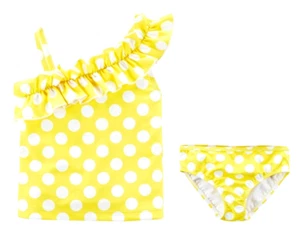 Oshkosh B'gosh Toddler Girl 2PC Tankini Swim Set Ruffle UPF 50+ Floral Swimwear - Picture 1 of 7