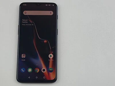 OnePlus 6T (A6013) 128GB - Preto (GSM Desbloqueado) (T-Mobile) Mau Estado N088 - Imagem 1 de 4