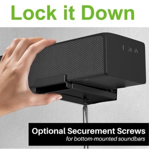 Universal Sound Bar Mounts Wall Mount Kits Soundbar Mounting Bracket For Samsung - Picture 1 of 6
