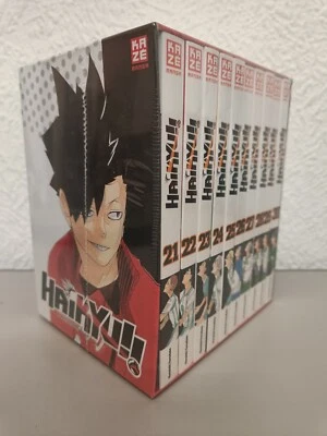 Haikyu!! Sammelschuber mit Bd 21-30, kompl, KAZE/Crunchyroll, Manga, dt., NEU