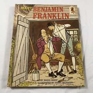 Meet Benjamin Franklin HC Book Maggi Scarf History 1968 Vintage School - Picture 1 of 6