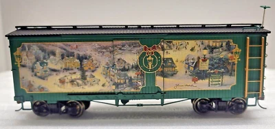 Hawthorne Village "Memories Of Christmas Box Car" Thomas Kincaid Christmas Expre - Image 1 of 4