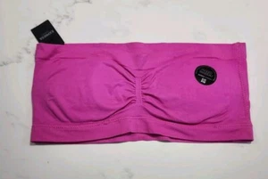 Express Intimates Hot Pink Tube Top Strapless Bandeau Padded Bra Women's S/M NWT - Picture 1 of 9