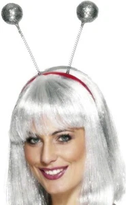 Smiffys Glitter Ball Boppers - Silver - Picture 1 of 1
