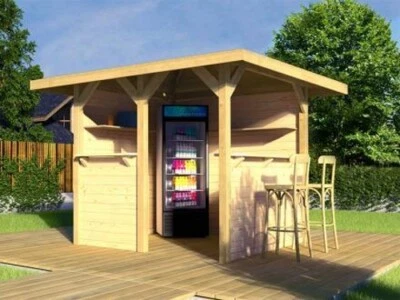 Weka Gartenlaube Holzlaube 657 Gr.2, 360x349 cm Set inkl. Rück- & Seitenwände - Bild 1 von 2