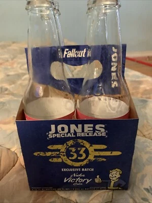 Jones Nuka Victory Cola Bottles With Cardboard  Display (Empty Prop/No Caps) - Image 1 of 4