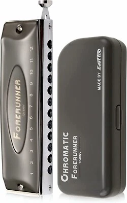 EASTTOP 12Hole Chromatic Harmonica Forerunner Harmonica C  Chromatic Mouth Organ - Image 1 of 4
