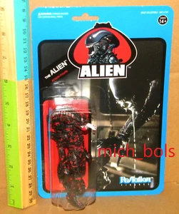 ALIEN BLOODY OPEN MOUTH ZENOMORPH ReAction 3.75" Figure Super7 BLUE CARD - Picture 1 of 7