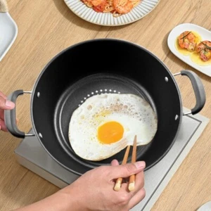 with Glass Lid Cooking Pot 24/26/28/30cm Diamond Cookware Induction Cooker Gas - Picture 1 of 10