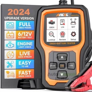ANCEL AD410 PRO OBD2 Scanner Battery Test Code Reader Auto Diagnose Check Engine - Picture 1 of 6