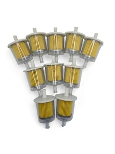 10x Large Universal Inline Fuel Filters 3/8 Tractor Mower Motorbike Car Bulk Buy - Picture 1 of 6