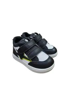Sneaker PRIMIGI scarpa bambino Primi Passi in pelle bottolato nera e bianco - Foto 1 di 4