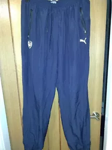 Arsenal Puma Blue Woven Tracksuit Pants Mens XL New Without Tags - Picture 1 of 5