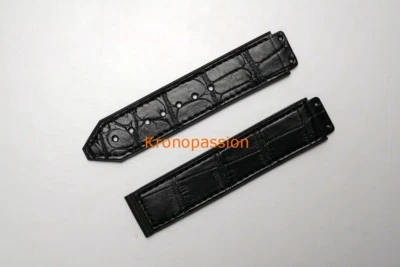 Hublot Black Alligator Strap for Hublot Classic Fusion 38mm OEM New ! - Image 1 of 3