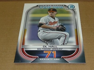 2021 Bowman SCOUTS TOP 100 JUMBO 5 X 7 19/49 DL HALL ORIOLES #71 - Picture 1 of 1