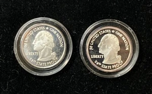 2006 Daniel Carr Washing DC State Quarter Concepts Silver & Clad (37-2) - Picture 1 of 3