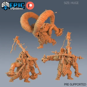 Epic Miniatures Goblin Caves x3 Goblin Throwing Troll - 28mm scale Miniatures - Picture 1 of 5