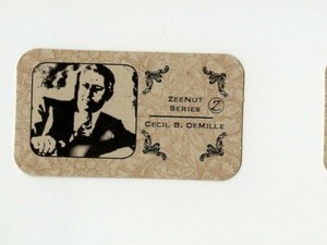 #LK.2722 CECIL B. DEMILLE Rare ULTRA VIOLET MAGIC INK Game Card SCARCE