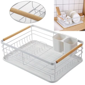 Large Drying Rack Dish Drainer Kitchen Sink Plate Draining Tray Cutlery Holder - Picture 1 of 10