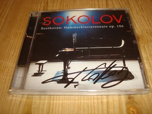 GRIGORY SOKOLOV Beethoven Hammerklaviersonate op.106 EURODISC CD Signed Signiert - Foto 1 di 2