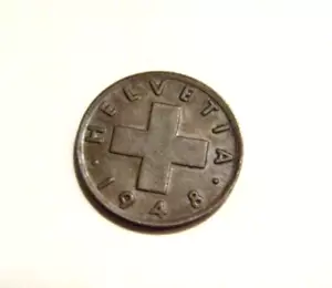 Schweiz 1948-B 1 Rappen / Centime Bronzemünze - Bild 1 von 5