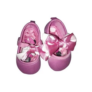 NIÑAS ROSAS MINNIE MOUSE PISOS CON LAZOS 0-6 MESES - Imagen 1 de 3