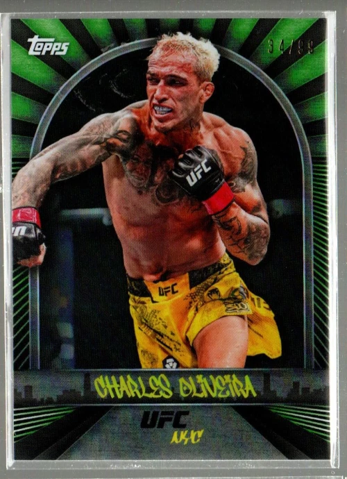2024 Topps UFC NYC Green #3 Charles Oliveira /99 - Image 1 of 1