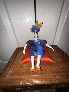 Muñeca vintage Cerri Art 12” Poupée Millet semilla de pannico hecha en Francia con almohada - Imagen 1 de 11