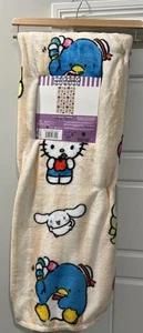 Hello Kitty & Friends Kurin, Chococat, Cinnamaroll Treats Blanket NWT 50x70in - Picture 1 of 5
