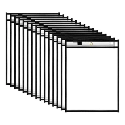 15 Packs Dry Erase, Reusable Plastic Sleeves, 8732 - Image 1 of 4