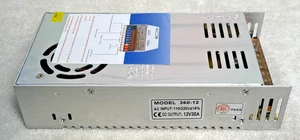 (4) Fuentes de alimentación conmutadas Menzo 12VDC 30A... Cantidad de 4 para hacer fuente 120A - Imagen 1 de 8