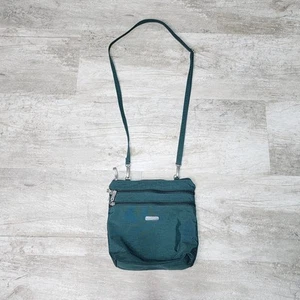 Baggalini Zipper Bagg Classic Collection Green Crossbody Bag With Wristlet - Picture 1 of 11