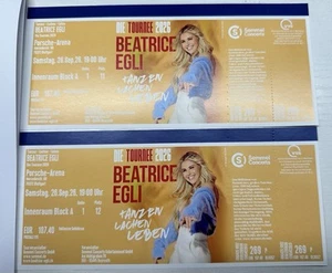 Beatrice Egli Tickets 2026 - Stuttgart 26.9.26 - Innenraum 1. Reihe - TOP Plätze - Bild 1 von 2