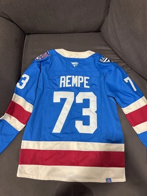 Matt Rempe New York Rangers 2025 Jersey Mens Size Large (52) New - Image 1 of 4