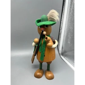 Statuina bambola cacciatore Hans Bolling danese metà secolo vintage legno teak - Foto 1 di 6