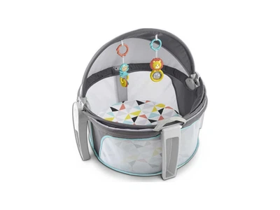 Fisher-Price On-the-Go Baby Dome Portable Bassinet Play Yard Windmill UPF 20 - Image 1 of 3