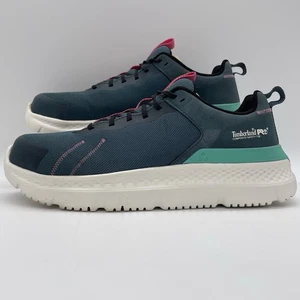 Timberland Pro Womens 10W Shoes Setra Work Sneakers Composite Toe Teal Mesh - Picture 1 of 14
