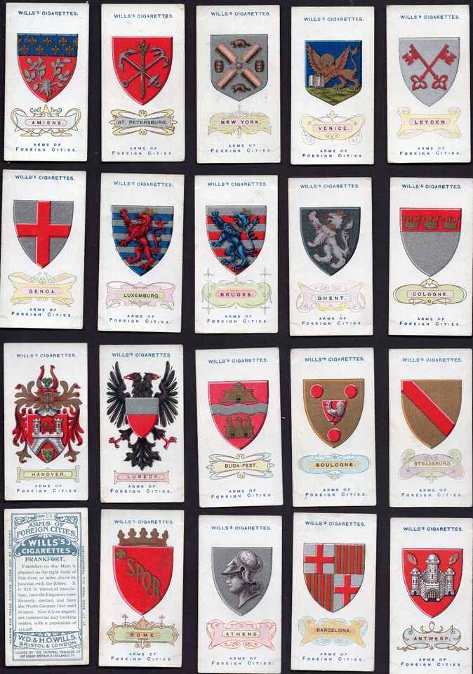 Wills - Arms of the Foreign Cities- Complete Set - Image 1 of 1