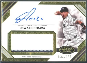 2025 Topps Tier One Oswald Peraza Auto Relic/199 New York Yankees #AJR-OP - Imagen 1 de 2