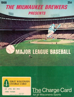 1968 Detroit Tigers vs. Chicago White Sox Program at Milwaukee RARE! - Image 1 of 3