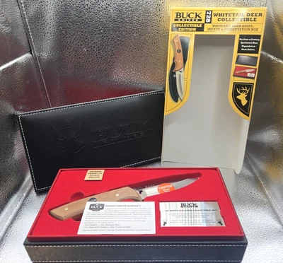 Buck 728 "Ciervo Cola Blanca Coleccionable" Nuevo en Vitrina De Colección Foto 1 de 3