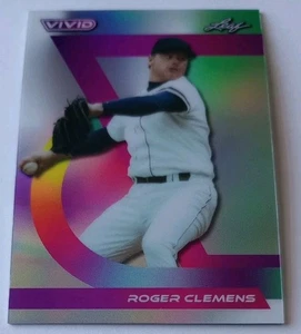 Roger Clemens 2024 Leaf Vivid Silver Prismatic 6/9 NY Yankees Boston Red Sox #52 - Picture 1 of 3
